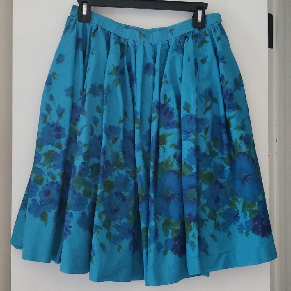 Homemade A Line Flowy Floral Skirt